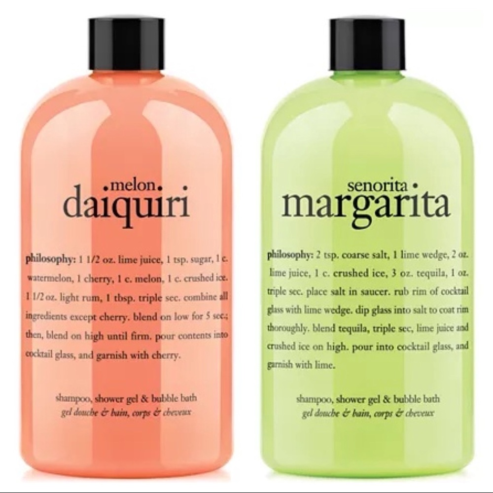 2 bottles of Philosophy shower gels